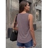 image:imageAUTOMET Womens Square Neck Tank TopRose Taupe