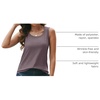 image:imageAUTOMET Womens Square Neck Tank TopRose Taupe
