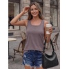 image:imageAUTOMET Womens Square Neck Tank TopRose Taupe