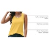 image:imageAUTOMET Womens Square Neck Tank TopYellow
