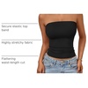 image:imageAUTOMET Womens Strapless Bandeau Tube Tops Stretchy Summer Going Out TankBlack