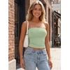 image:imageAUTOMET Womens Strapless Bandeau Tube Tops Stretchy Summer Going Out TankLight Green