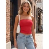 image:imageAUTOMET Womens Strapless Bandeau Tube Tops Stretchy Summer Going Out TankRed