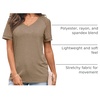 image:imageAUTOMET Womens Summer Short Sleeve T Shirt 2026 Spring Vacation V Neck Tops Lace Blouses Dressy Casual Fashion ClothesKhaki