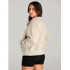 image:imageAUTOMET Womens Sweatshirts Half Zip Fleece Pullover Fall OutfitsBeige