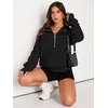 image:imageAUTOMET Womens Sweatshirts Half Zip Fleece Pullover Fall OutfitsBlack