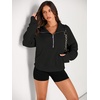 image:imageAUTOMET Womens Sweatshirts Half Zip Fleece Pullover Fall OutfitsBlack