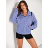 image:imageAUTOMET Womens Sweatshirts Half Zip Fleece Pullover Fall OutfitsBlue Purple