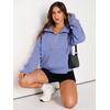 image:imageAUTOMET Womens Sweatshirts Half Zip Fleece Pullover Fall OutfitsBlue Purple
