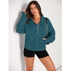 image:imageAUTOMET Womens Sweatshirts Half Zip Fleece Pullover Fall OutfitsBluegreen