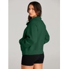 image:imageAUTOMET Womens Sweatshirts Half Zip Fleece Pullover Fall OutfitsDark Green