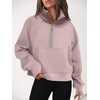 image:imageAUTOMET Womens Sweatshirts Half Zip Fleece Pullover Fall OutfitsDarkpink