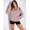 image:imageAUTOMET Womens Sweatshirts Half Zip Fleece Pullover Fall OutfitsDarkpink