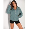 image:imageAUTOMET Womens Sweatshirts Half Zip Fleece Pullover Fall OutfitsGreen