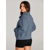 image:imageAUTOMET Womens Sweatshirts Half Zip Fleece Pullover Fall OutfitsGreyblue