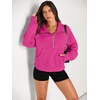 image:imageAUTOMET Womens Sweatshirts Half Zip Fleece Pullover Fall OutfitsHotpink