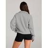 image:imageAUTOMET Womens Sweatshirts Half Zip Fleece Pullover Fall OutfitsLight Grey