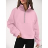 image:imageAUTOMET Womens Sweatshirts Half Zip Fleece Pullover Fall OutfitsLightpink
