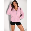 image:imageAUTOMET Womens Sweatshirts Half Zip Fleece Pullover Fall OutfitsLightpink