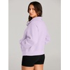 image:imageAUTOMET Womens Sweatshirts Half Zip Fleece Pullover Fall OutfitsLightpurple