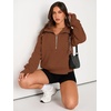 image:imageAUTOMET Womens Sweatshirts Half Zip Fleece Pullover Fall OutfitsMaple