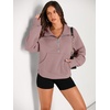 image:imageAUTOMET Womens Sweatshirts Half Zip Fleece Pullover Fall OutfitsNutmeg