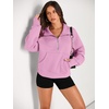image:imageAUTOMET Womens Sweatshirts Half Zip Fleece Pullover Fall OutfitsPink