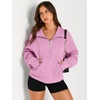 image:imageAUTOMET Womens Sweatshirts Half Zip Fleece Pullover Fall OutfitsPink