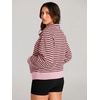 image:imageAUTOMET Womens Sweatshirts Half Zip Fleece Pullover Fall OutfitsPink Combo