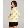 image:imageAUTOMET Womens Sweatshirts Half Zip Fleece Pullover Fall OutfitsPolka Yellow