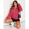 image:imageAUTOMET Womens Sweatshirts Half Zip Fleece Pullover Fall OutfitsRose