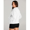 image:imageAUTOMET Womens Sweatshirts Half Zip Fleece Pullover Fall OutfitsWhite