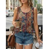 image:imageAUTOMET Womens Tank Tops 2026 Button Summer Sleeveless Henley TeeBoho1