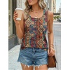 image:imageAUTOMET Womens Tank Tops 2026 Button Summer Sleeveless Henley TeeBoho1