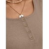 image:imageAUTOMET Womens Tank Tops 2026 Button Summer Sleeveless Henley TeeKhaki