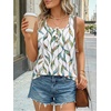 image:imageAUTOMET Womens Tank Tops 2026 Button Summer Sleeveless Henley TeeLeaf