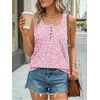 image:imageAUTOMET Womens Tank Tops 2026 Button Summer Sleeveless Henley TeePink Dot