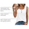 image:imageAUTOMET Womens Tank Tops 2026 Button Summer Sleeveless Henley TeeWhite