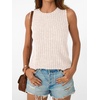 image:imageAUTOMET Womens Tank Tops Sleeveless Summer Basic Soft Clothes 2026Beige
