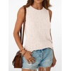 image:imageAUTOMET Womens Tank Tops Sleeveless Summer Basic Soft Clothes 2026Beige