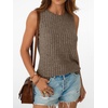 image:imageAUTOMET Womens Tank Tops Sleeveless Summer Basic Soft Clothes 2026Brown