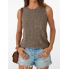 image:imageAUTOMET Womens Tank Tops Sleeveless Summer Basic Soft Clothes 2026Brown