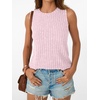 image:imageAUTOMET Womens Tank Tops Sleeveless Summer Basic Soft Clothes 2026Pink