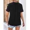 image:imageAUTOMET Womens Tops Short Sleeve V Neck T Shirts 2026 Summer Spring BlousesBlack