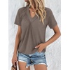 image:imageAUTOMET Womens Tops Short Sleeve V Neck T Shirts 2026 Summer Spring BlousesCoffee