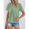 image:imageAUTOMET Womens Tops Short Sleeve V Neck T Shirts 2026 Summer Spring BlousesGreen