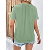 image:imageAUTOMET Womens Tops Short Sleeve V Neck T Shirts 2026 Summer Spring BlousesGreen
