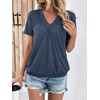 image:imageAUTOMET Womens Tops Short Sleeve V Neck T Shirts 2026 Summer Spring BlousesNavy