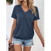 image:imageAUTOMET Womens Tops Short Sleeve V Neck T Shirts 2026 Summer Spring BlousesNavy