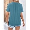 image:imageAUTOMET Womens Tops Short Sleeve V Neck T Shirts 2026 Summer Spring BlousesTurquoise